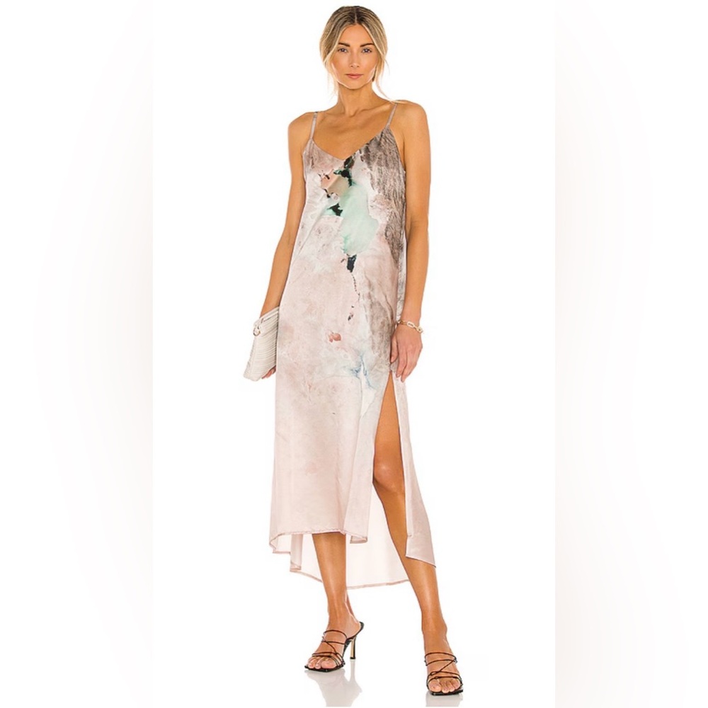 All saints Essey Cassus Silk Blend Dress